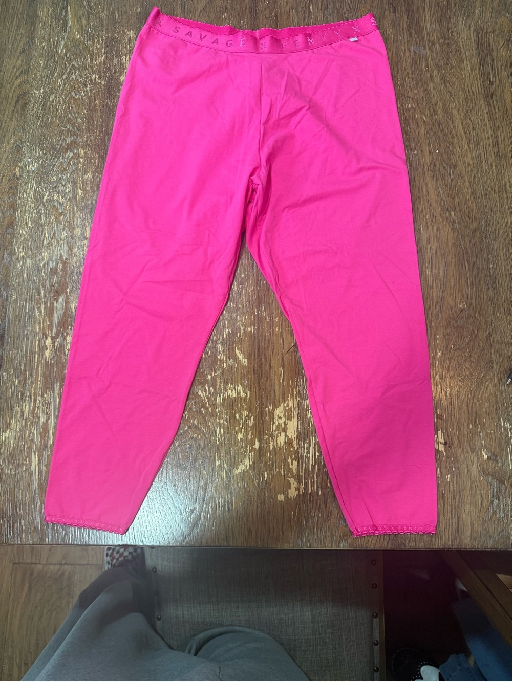 Savage X Fenty Hot Pink Stretch Leggings